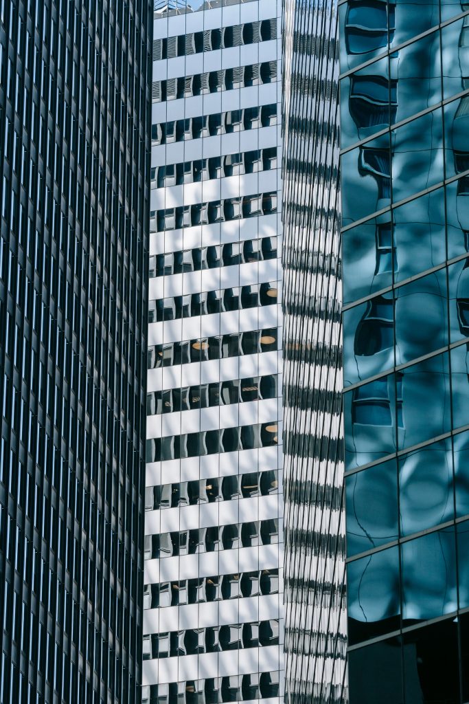 Modern glass architecture — illustrative stock photo