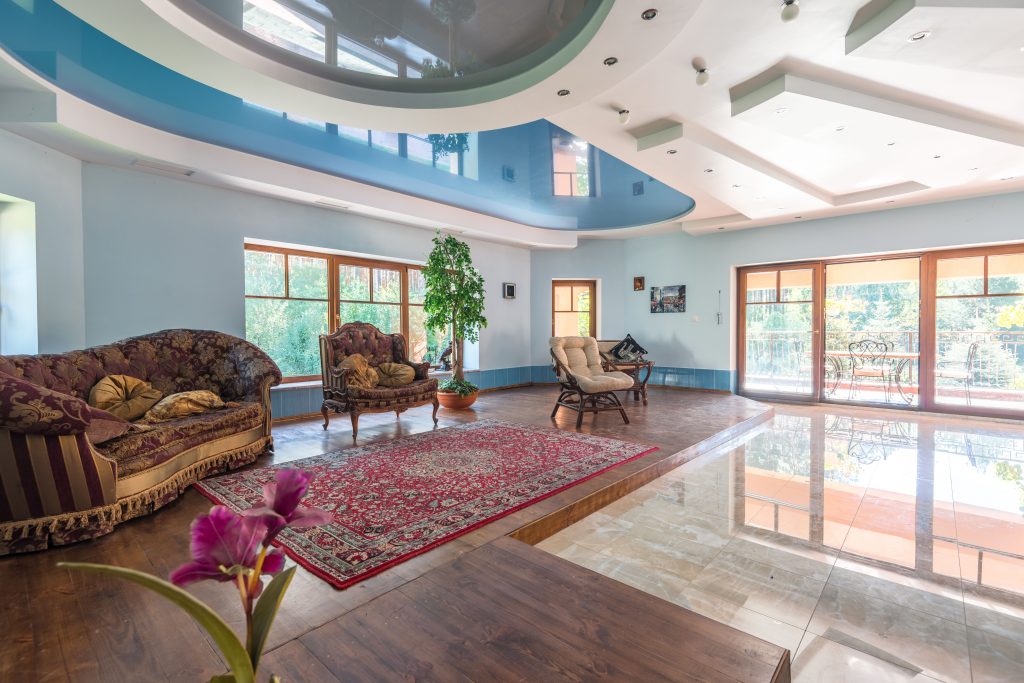 Contemporary living room — illustrative stock photo